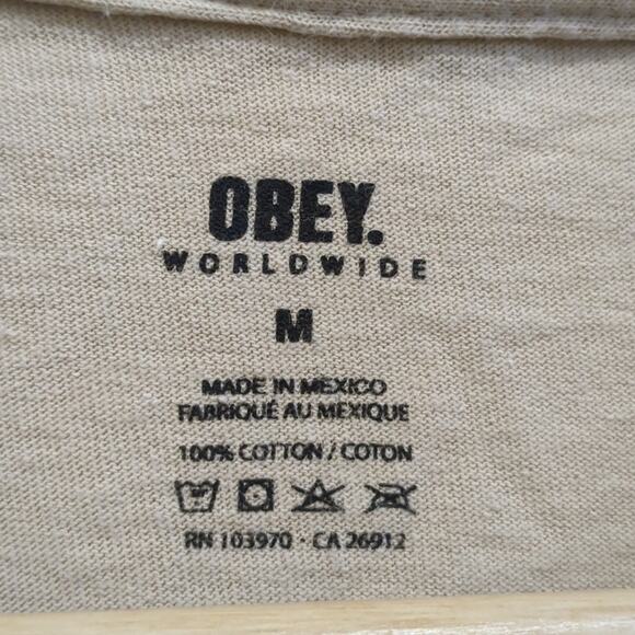 OBEY. teddy bear graphic tee shirt size medium 100% cotton - Picture 2 of 4